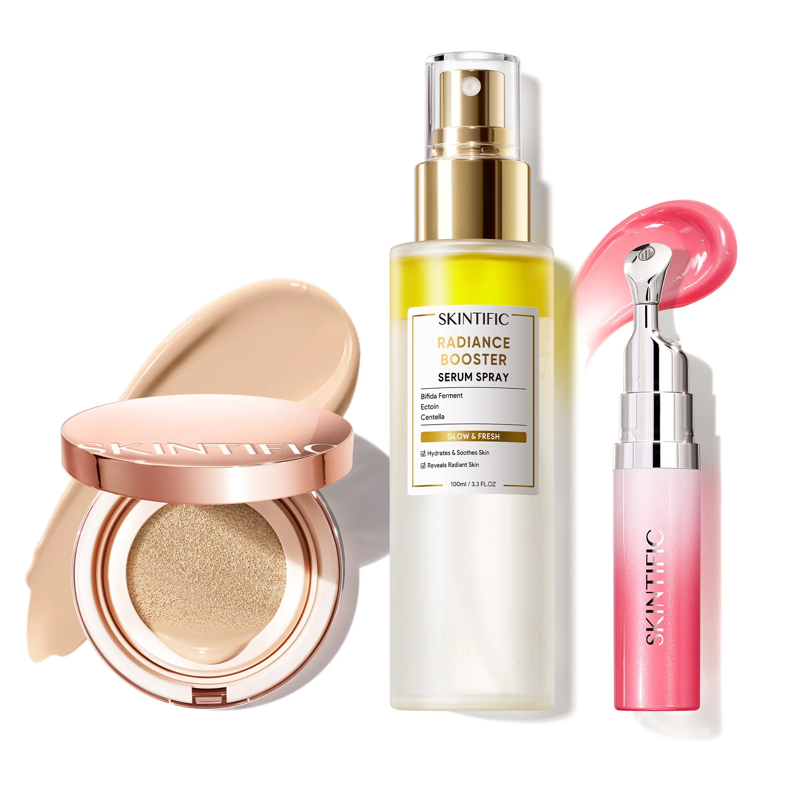 12-Hour Long-Lasting Cover Cushion+ Booster Serum Spray + Lip Serum - Image 26
