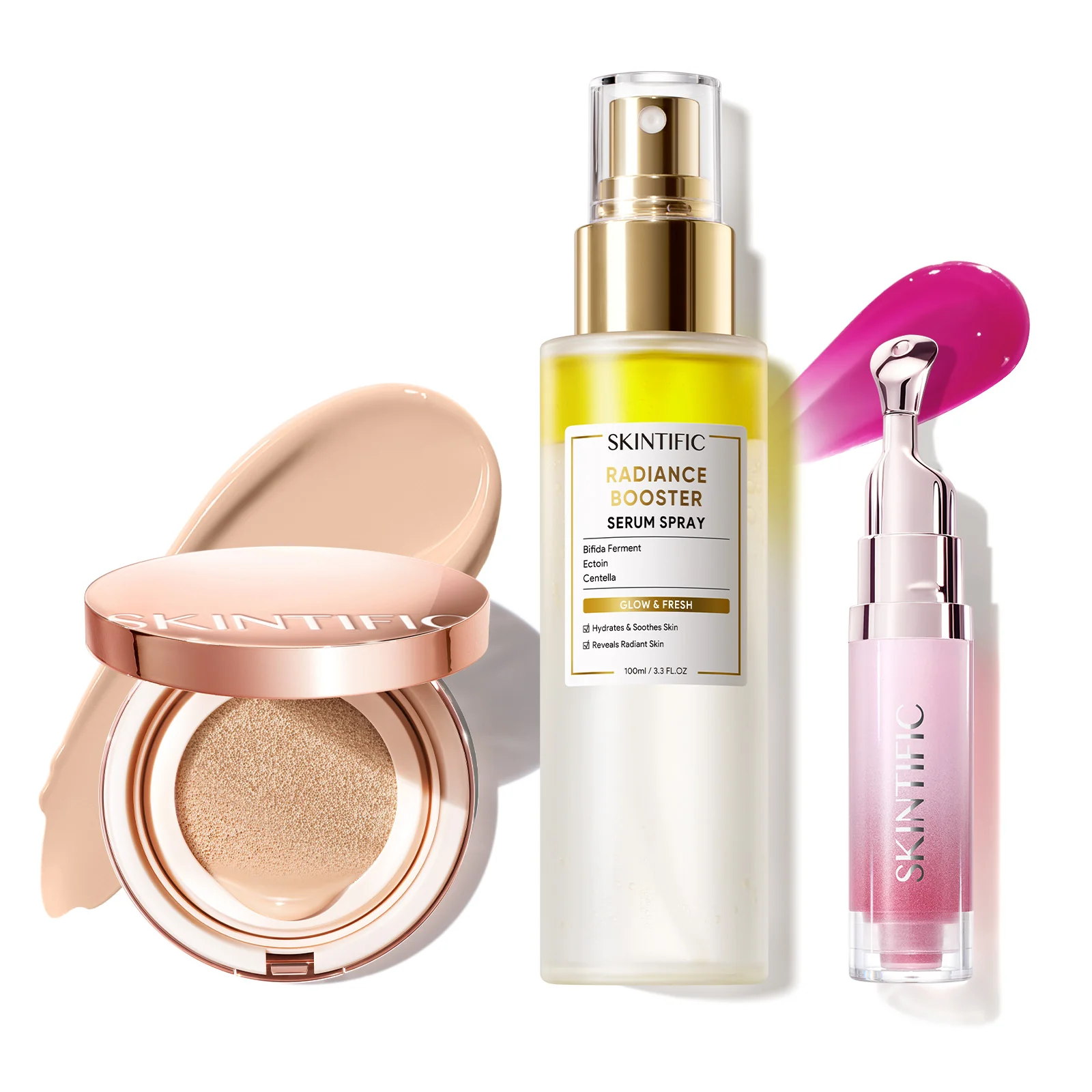 12-Hour Long-Lasting Cover Cushion+ Booster Serum Spray + Lip Serum - Image 32