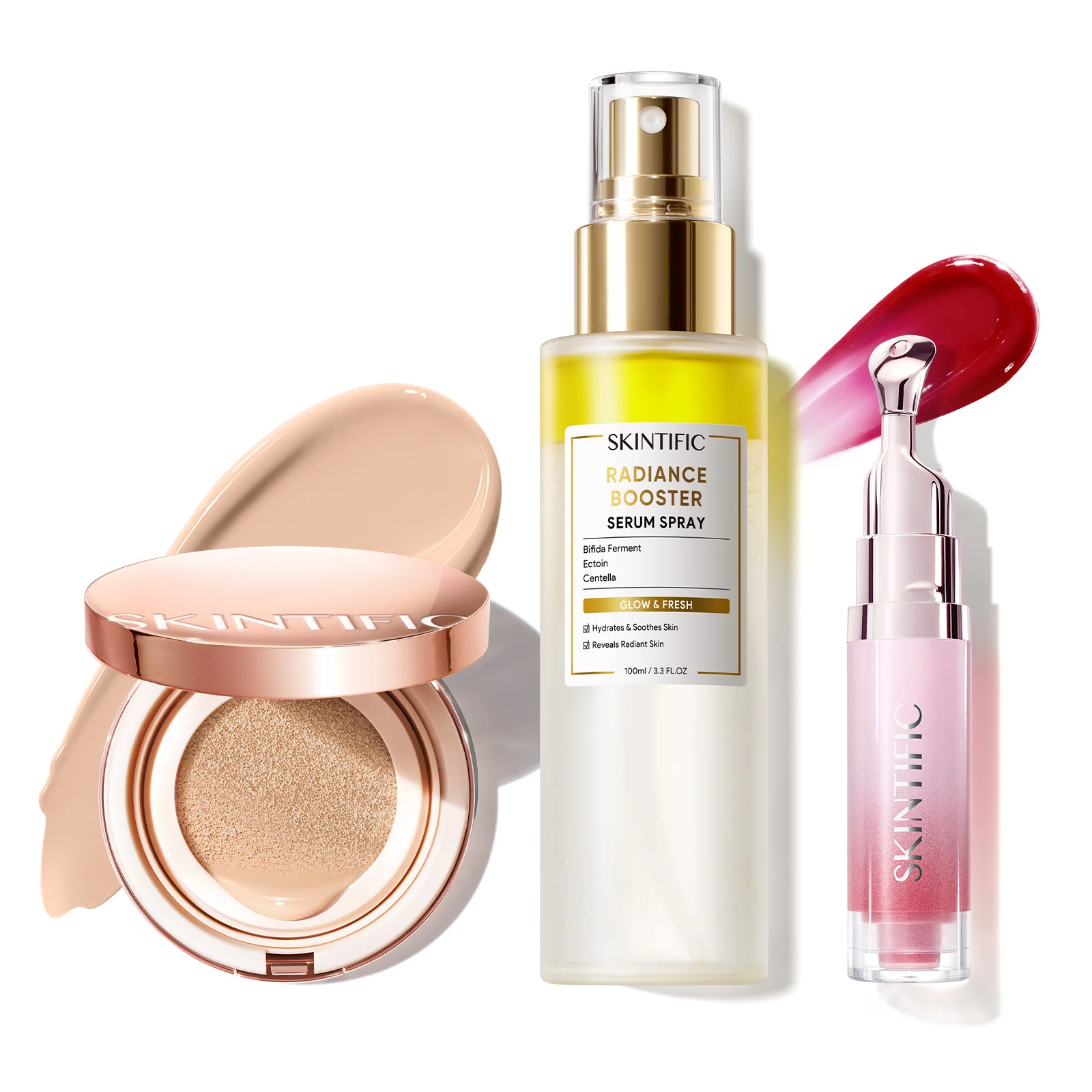 12-Hour Long-Lasting Cover Cushion+ Booster Serum Spray + Lip Serum - Image 33