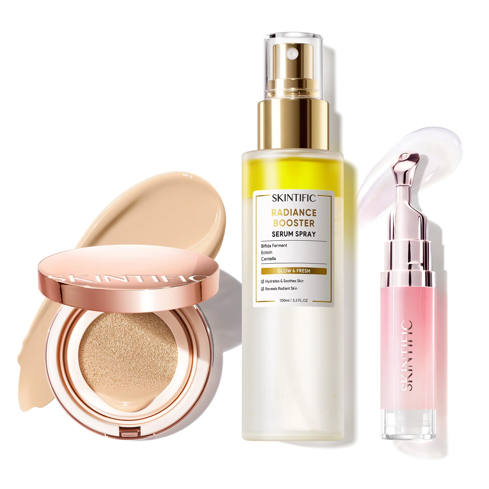 12-Hour Long-Lasting Cover Cushion+ Booster Serum Spray + Lip Serum - Image 39