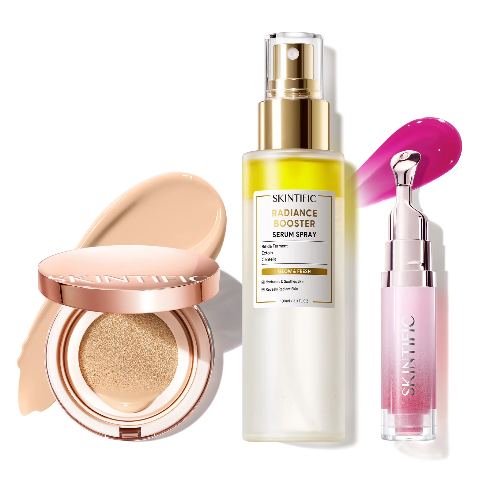 12-Hour Long-Lasting Cover Cushion+ Booster Serum Spray + Lip Serum - Image 49