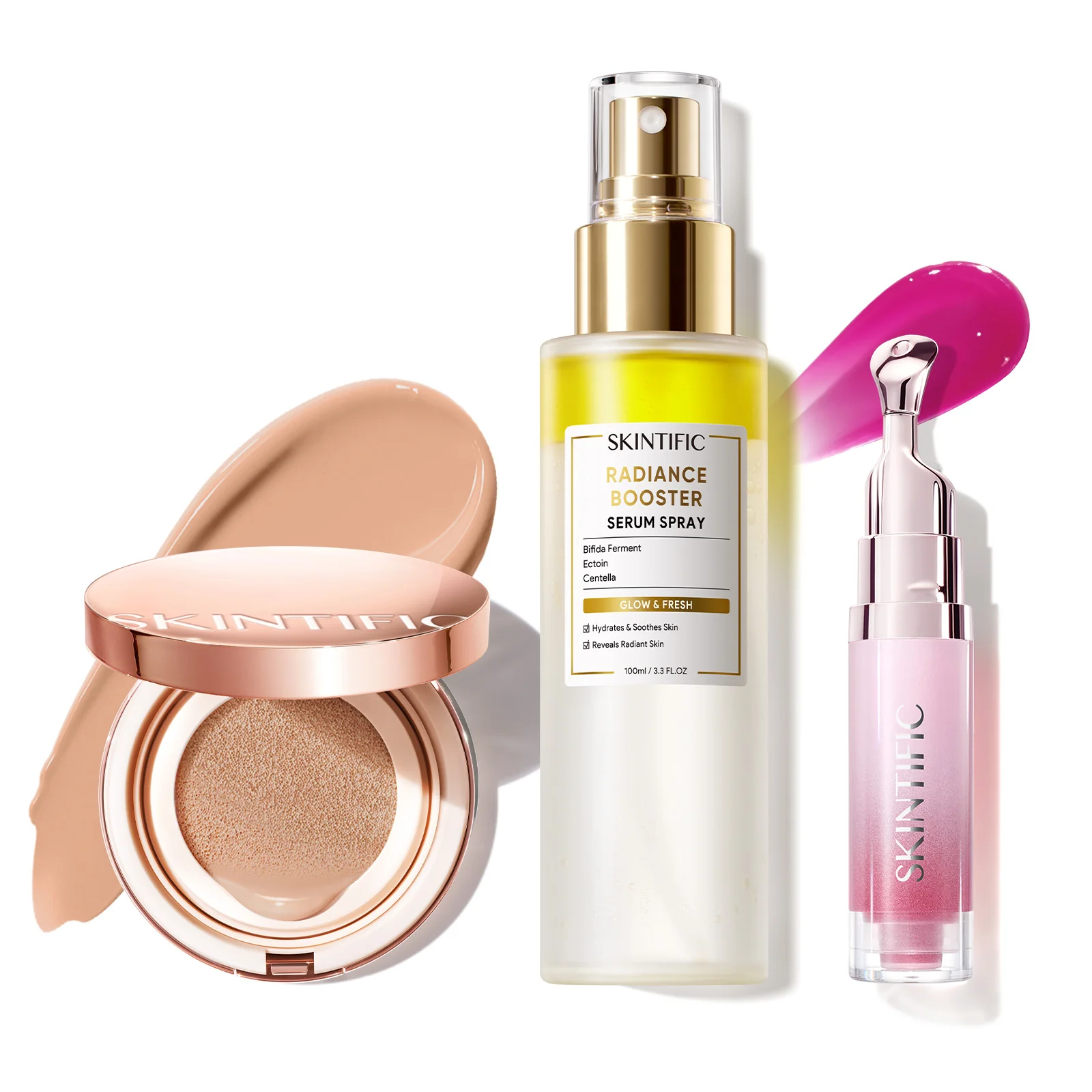 12-Hour Long-Lasting Cover Cushion+ Booster Serum Spray + Lip Serum - Image 57