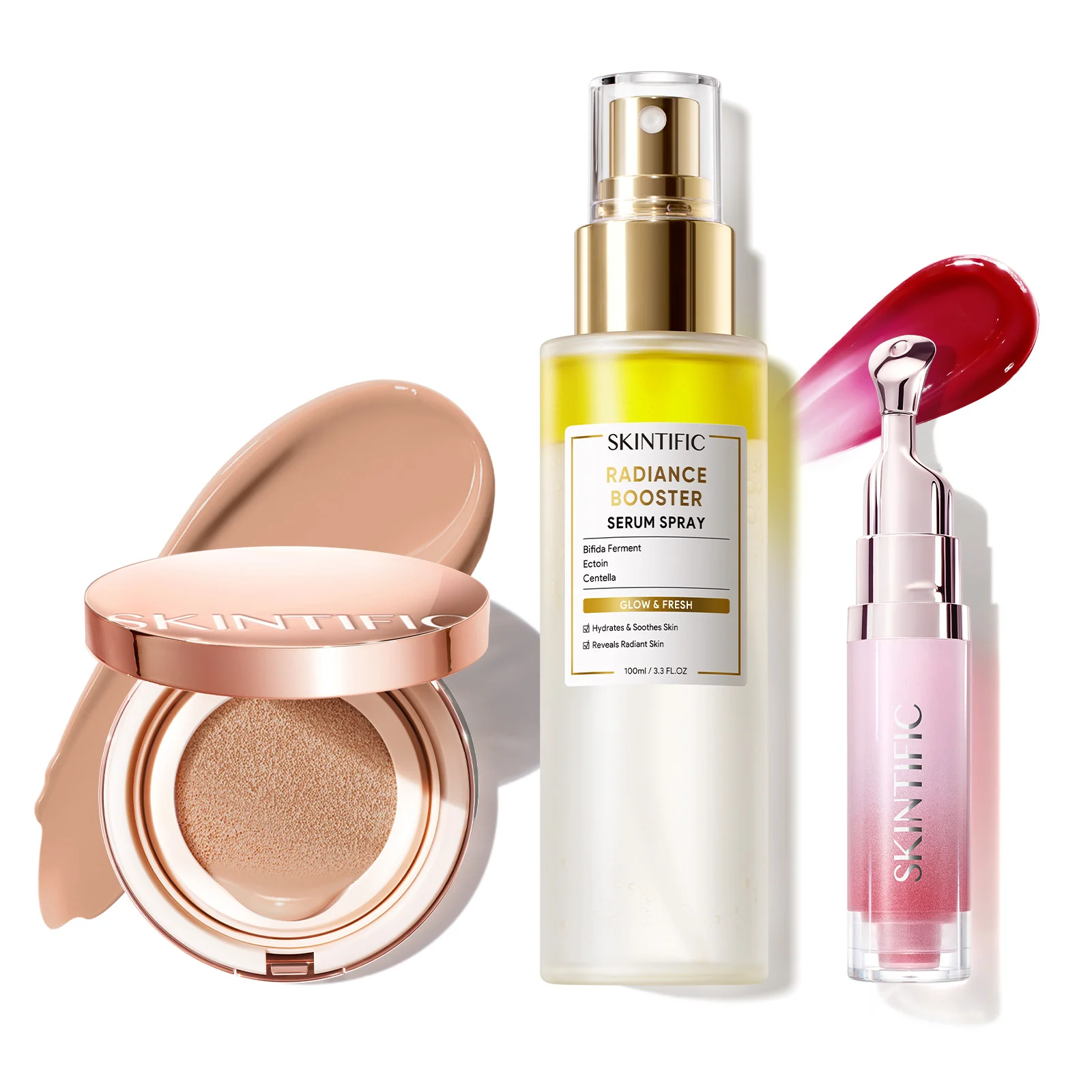 12-Hour Long-Lasting Cover Cushion+ Booster Serum Spray + Lip Serum - Image 62