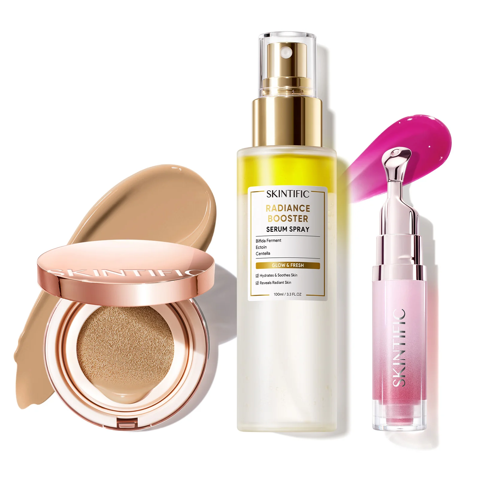 12-Hour Long-Lasting Cover Cushion+ Booster Serum Spray + Lip Serum - Image 73