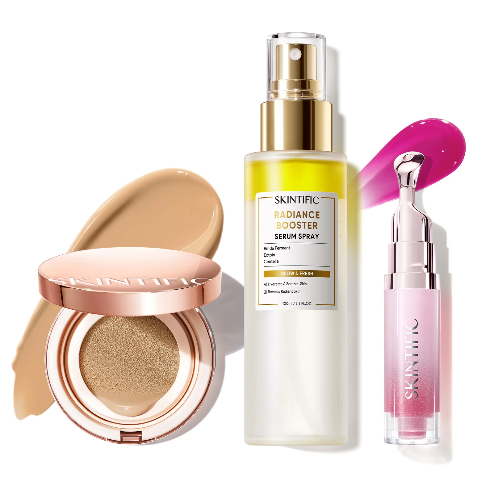 12-Hour Long-Lasting Cover Cushion+ Booster Serum Spray + Lip Serum - Image 77