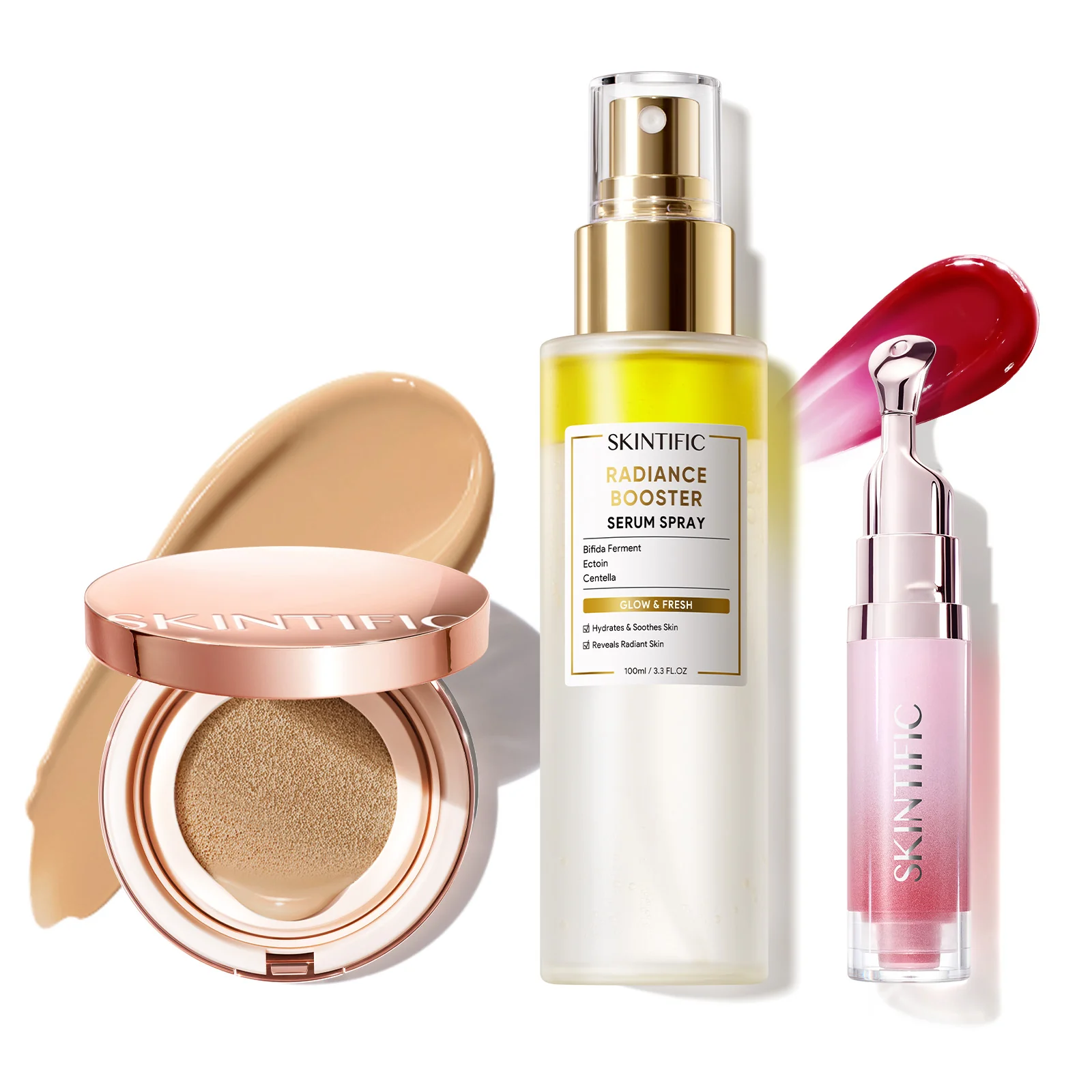 12-Hour Long-Lasting Cover Cushion+ Booster Serum Spray + Lip Serum - Image 78