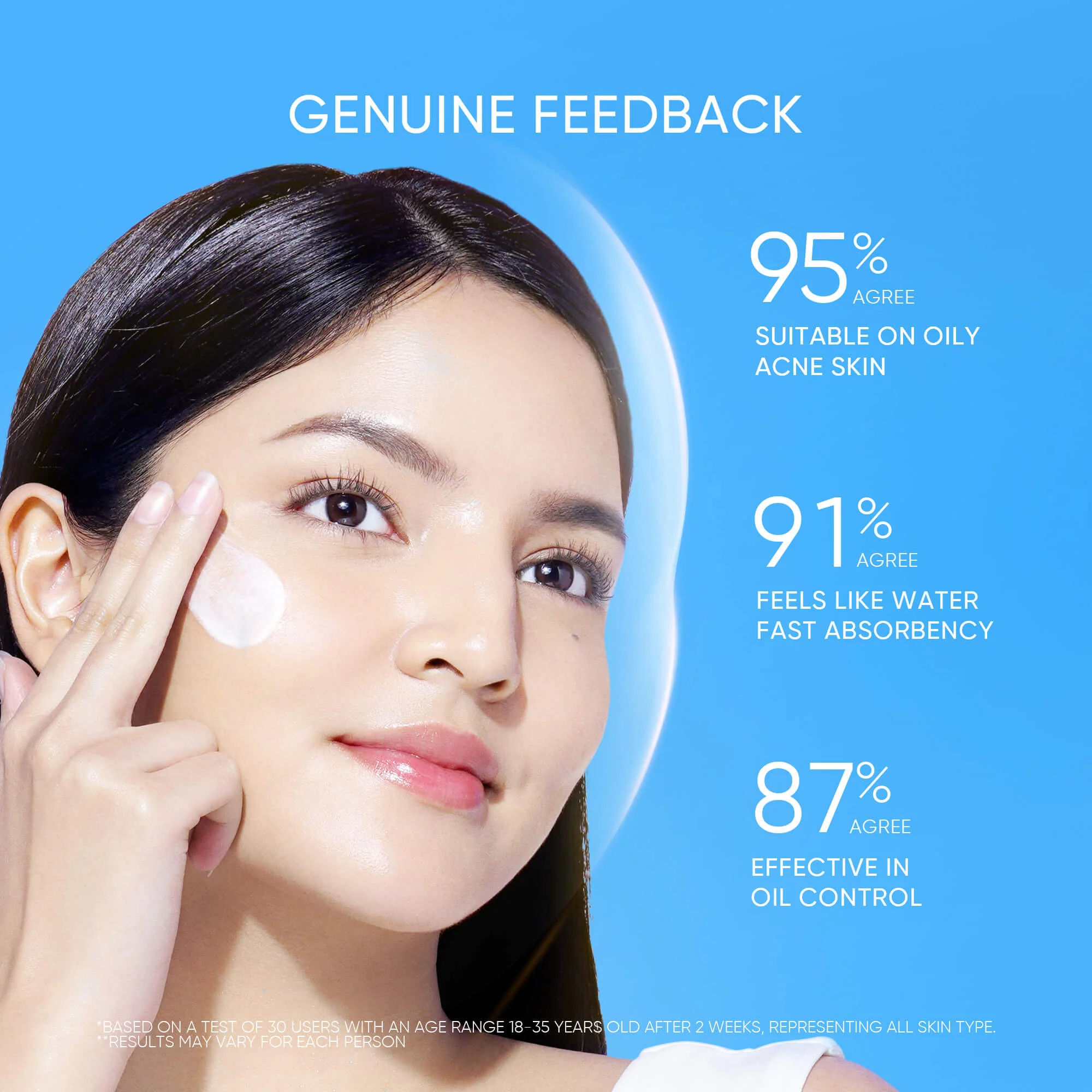 Aqua Light Daily Sunscreen SPF 35 PA+++ Lightweight Water-Burst Sunscreen - Image 7