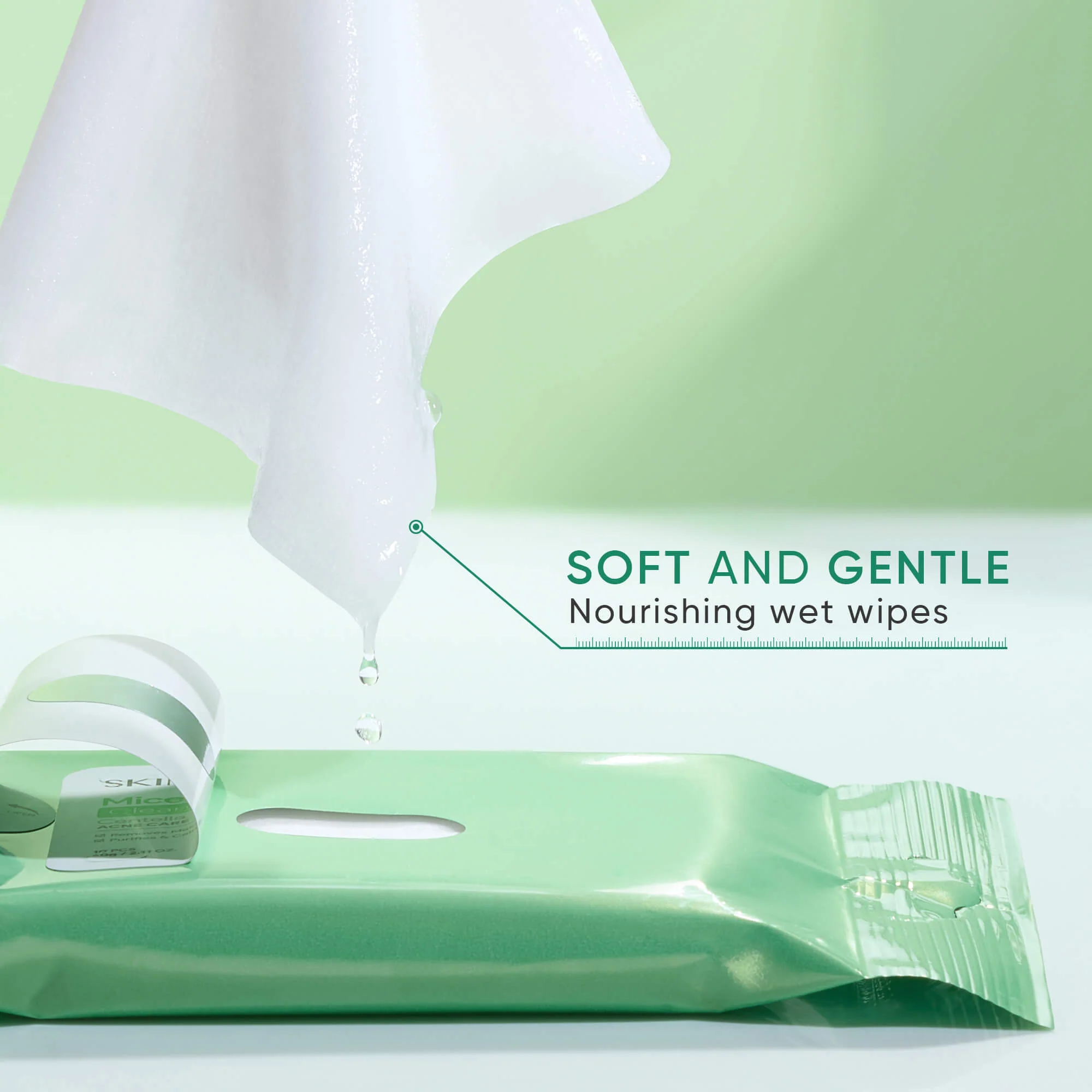 Centella Acne Care Micellar Cleansing Wipes for Acne-Prone Skin - Image 4