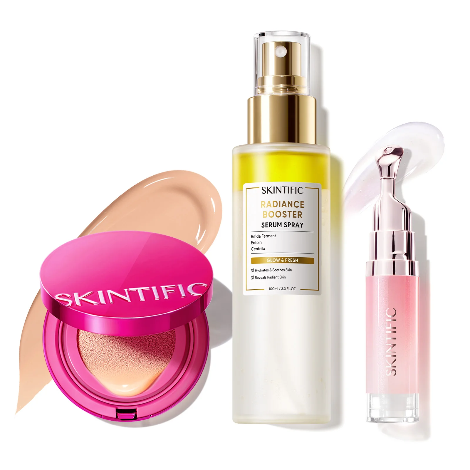 Glow Makeup Set with Cushion, Face Mist & Lip Serum - Image 3