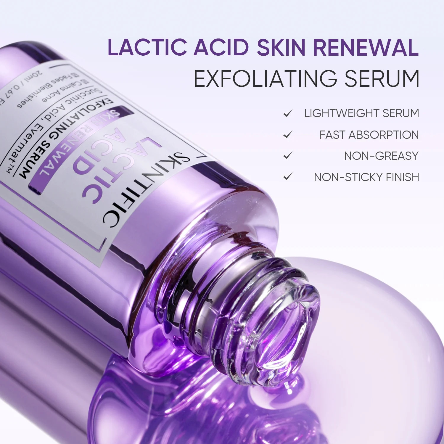 Lactic Acid Exfoliating Serum Smooth & Bright Skin - Image 5