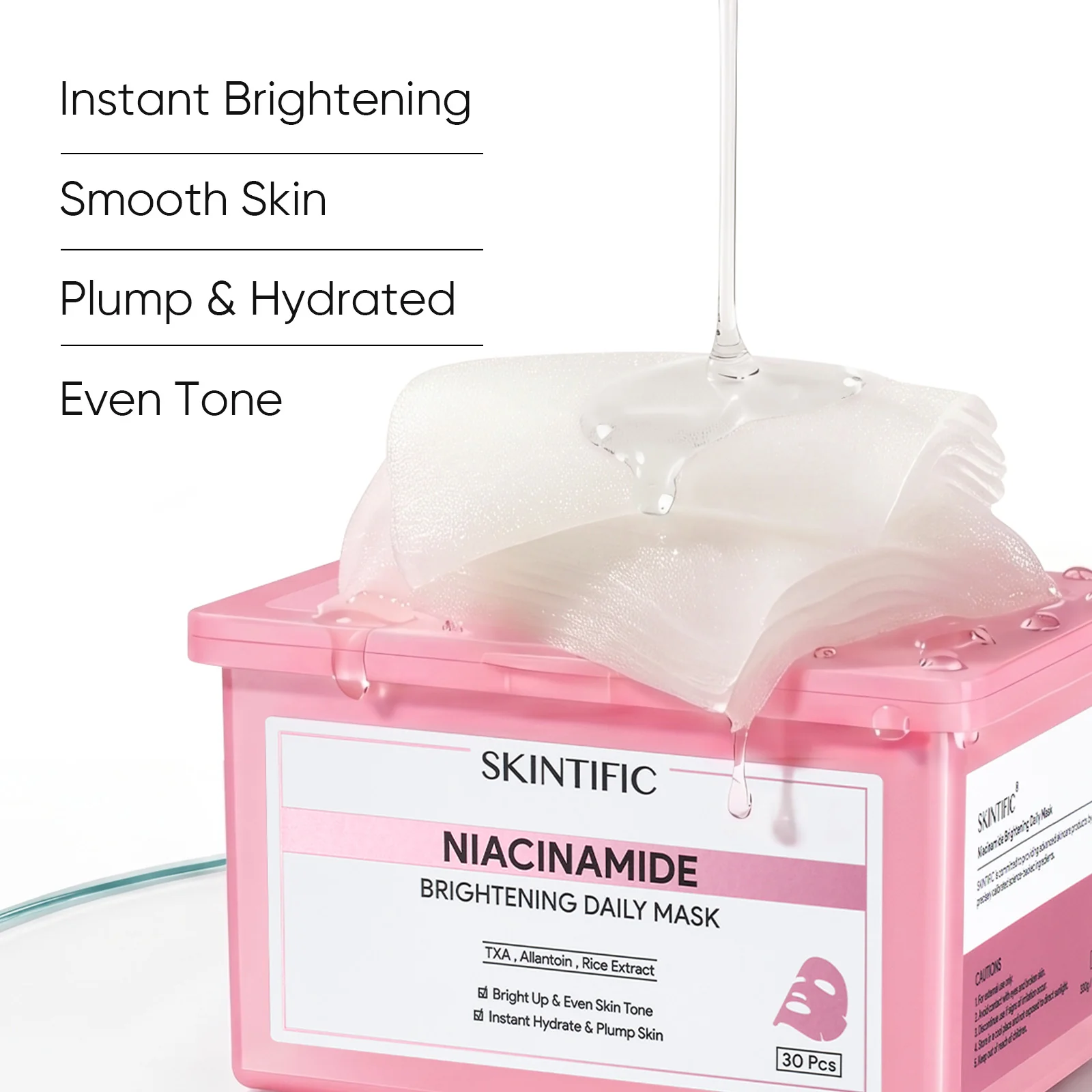 Niacinamide Brightening Daily Quick Mask (30pcs) - Image 4