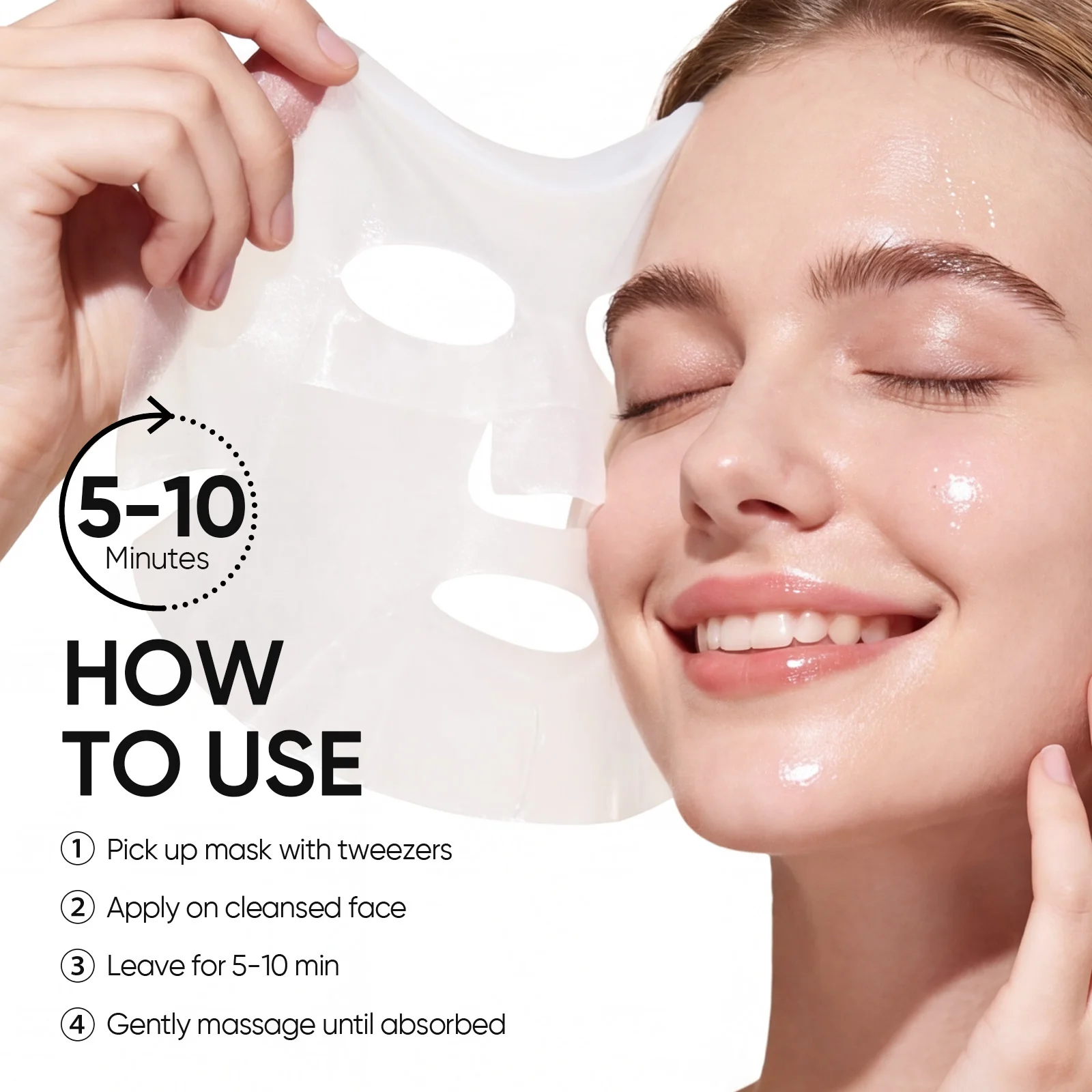 Niacinamide Brightening Quick Mask & Gel Moisturizer Set 2pcs - Image 3