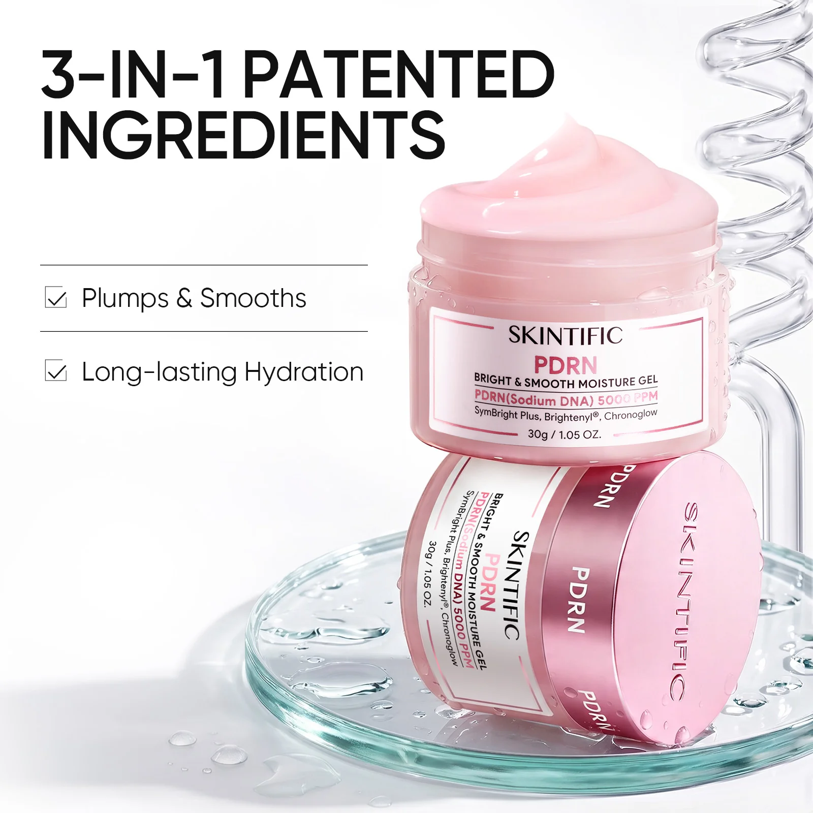 PDRN Bright & Smooth Moisture Gel Cream Moisturizer - Image 6