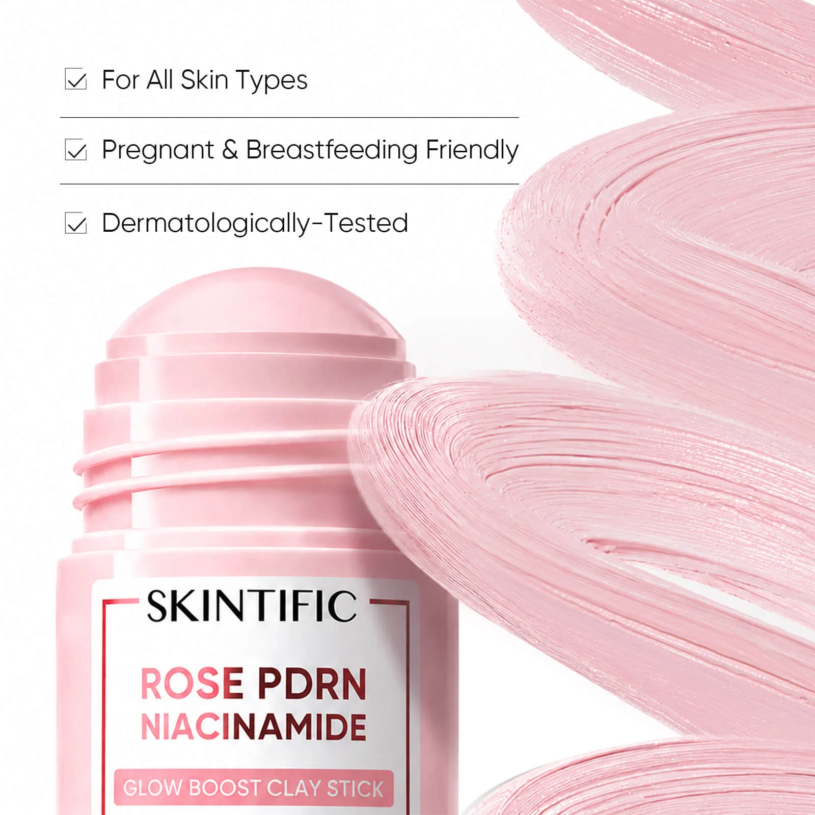 Rose PDRN Niacinamide Glow Boost Clay Stick - Image 6